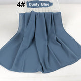 good stitching stitch plain high quality premium heavy Chiffon hijab scarf Malaysian Women's scarves hijabs long shawl shawls - Livefree