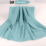 good stitching stitch plain high quality premium heavy Chiffon hijab scarf Malaysian Women's scarves hijabs long shawl shawls - Livefree
