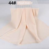 good stitching stitch plain high quality premium heavy Chiffon hijab scarf Malaysian Women's scarves hijabs long shawl shawls - Livefree
