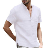 Men's Cotton Linen Pants Summer Solid Color Breathable Linen Trousers Male Casual Elastic Waist Fitness Pants Hip-Hop Streetwear