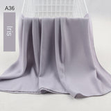 good stitching stitch plain high quality premium heavy Chiffon hijab scarf Malaysian Women's scarves hijabs long shawl shawls - Livefree