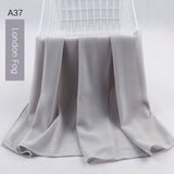 good stitching stitch plain high quality premium heavy Chiffon hijab scarf Malaysian Women's scarves hijabs long shawl shawls - Livefree