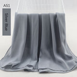good stitching stitch plain high quality premium heavy Chiffon hijab scarf Malaysian Women's scarves hijabs long shawl shawls - Livefree