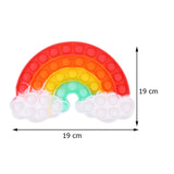 New Fidget Toys Antistress Toys Push Bubble Silicone for Children Adult Stress Reliever Squeeze Board Fidget Game frete grátis