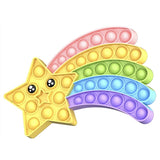 New Fidget Toys Antistress Toys Push Bubble Silicone for Children Adult Stress Reliever Squeeze Board Fidget Game frete grátis