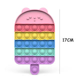 New Fidget Toys Antistress Toys Push Bubble Silicone for Children Adult Stress Reliever Squeeze Board Fidget Game frete grátis