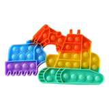 New Fidget Toys Antistress Toys Push Bubble Silicone for Children Adult Stress Reliever Squeeze Board Fidget Game frete grátis