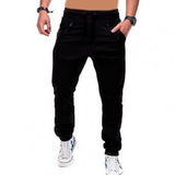 Sweatpants Streetwear Trousers Men's Pants Stripes Drawstring Zipper Pockets Cargo Pants Men's Overalls