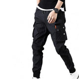 Men Pants Elastic Waist Solid Color Plus Size Pants Thin Male Men Beam Feet Cargo Pants Summer Trousers for Boy - Livefree
