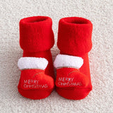 Kids Children's Socks for Girls Boys Non-slip Print Cotton Toddler Baby Christmas Socks for Newborns Infant Short Socks Clothing