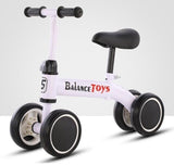Infant 4 Wheels Baby Walker Kids Bikes Scooter Bicycle Balance Bike Toddler Walker Ride On Toys Car Christmas Gift 1-4 years old - Livefree