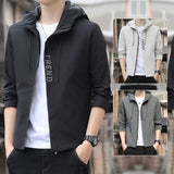 Trendy Men's Autumn Hooded Slim Fit Casual Jacket Fashion Mens Windbreaker Jaket Coat Bomber Male Winter And Free Shipping Best