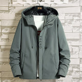 Trendy Men's Autumn Hooded Slim Fit Casual Jacket Fashion Mens Windbreaker Jaket Coat Bomber Male Winter And Free Shipping Best