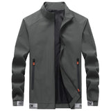 Men Casual Jacket Fashion Zipper Slim Fit Coats Male Trend Man Brand Stand Collar Jakets Autumn Spring Overcoat M-4XL