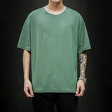 New Summer Men's T Shirt 2022 Fashion Solid T Shirt Mens Oversized Hip Hop Short Sleeve Casual Cotton Mens Streetwear Top Tees - Livefree