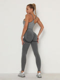 Women's Sets Skinny Tracksuit Breathable Bra Long Sleeve Top Seamless Outfits High Waist Push Up Leggings Gym Clothes Sport Suit - Livefree