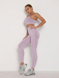Women's Sets Skinny Tracksuit Breathable Bra Long Sleeve Top Seamless Outfits High Waist Push Up Leggings Gym Clothes Sport Suit - Livefree